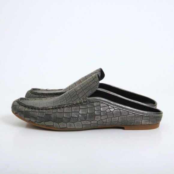 NWB Born Capricorn Croc Embossed Leather Mules - Picture 5 of 13